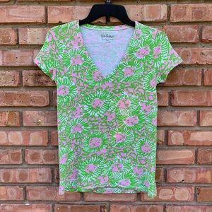 Lilly Cabana Pink Sunnyside Lion T-shirt